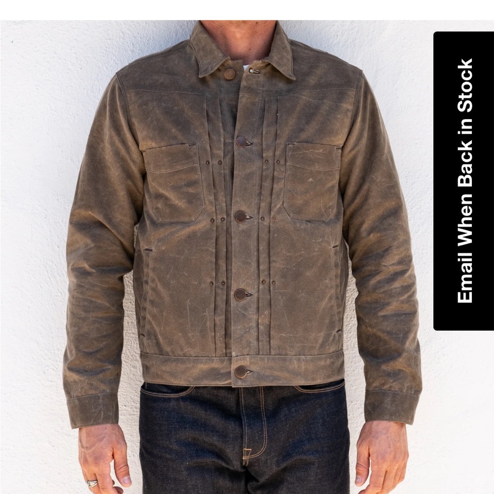Freenote Cloth riders jacket waxed canvas oak - Picture 7 of 9